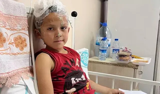 Köpeklerin saldırdığı 6 yaşındaki Emir, 3 ameliyat geçirdi