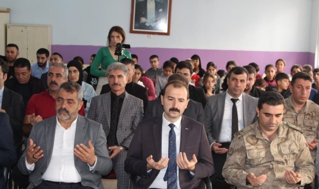 Mardin’de şehit edilen öğretmenler görev yaptıkları okulda anıldı