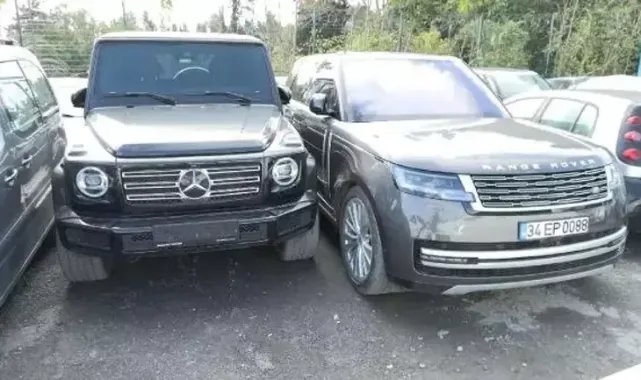 Polat çiftinin araçları yediemin otoparkında