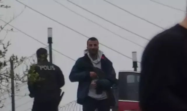 Rehin aldığı ortağını polis gelince bıraktı, tüfekle rastgele ateş açtı