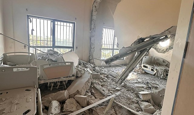 Türkiye-Filistin Dostluk Hastanesi İsrail saldırısında büyük hasar aldı