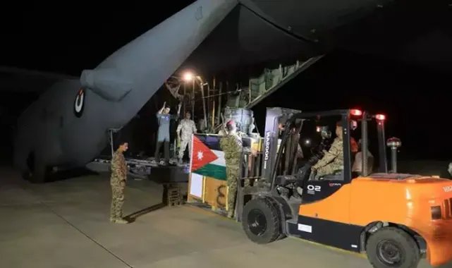 Ürdün Hava Kuvvetleri’nden insani yardım ‘operasyonu’