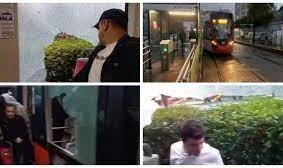 Zeytinburnu'nda tramvayın açılan kapağı camı patlattı