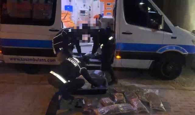 Ambulansla uyuşturucu sevkiyatına nefes kesen operasyon