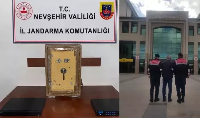 Belediye binasından çelik kasa çalan şüpheli tutuklandı