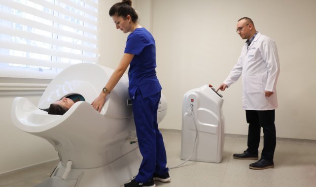 DEÜ'nün Getat merkezinde Ozon Sauna uygulaması hizmete girdi