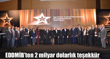 EDDMİB’ten 2 milyar dolarlık teşekkür: Demir ve demirdışı metaller sektöründe ihracat yıldızlarının gurur gecesi