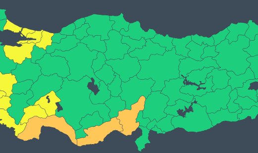 İstanbul ve İzmir dahil 14 kente Meteoroloji'den turuncu ve sarı uyarı