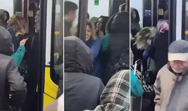 Kartal'da otobüste 2 yolcu arasında kavga çıktı