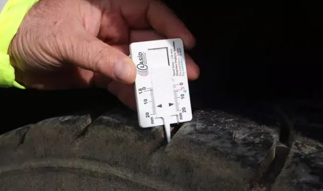 Kış lastiği denetimleri yapılıyor
