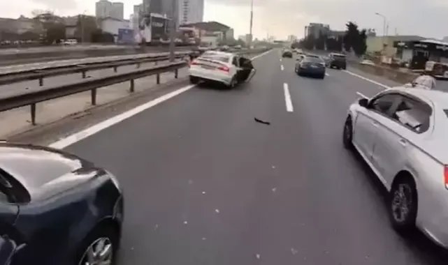 Küçükçekmece'de düğün konvoyundaki şov kazaya neden oldu