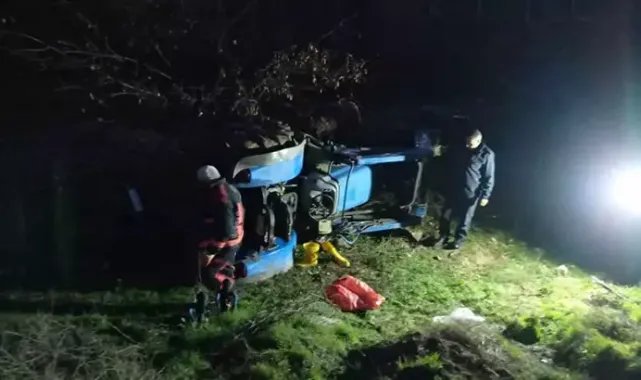 Malatya'da devrilen traktörün sürücüsü ağır yaralı