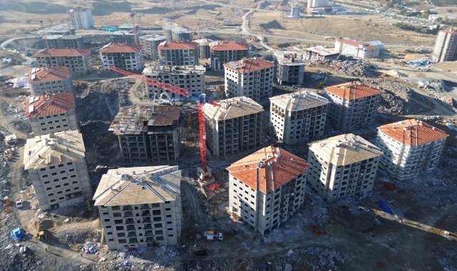 Malatya’da TOKİ deprem konutları hızla yükseliyor