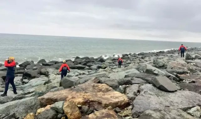 Rize'de dalgalara kapılan kadını arama çalışmalarında 10'uncu gün