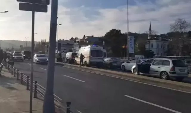 Sarıyer’de yol isteyen ambulansa aldırmadan dakikalarca tartıştılar