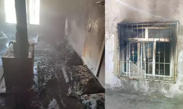 Sobaya benzin döken anne çıkan yangında öldü, 2 çocuğu dumandan zehirlendi