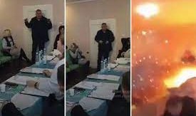 Ukrayna’da bir kişi köy meclisinde 3 adet el bombası patlattı