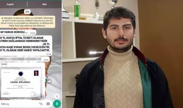 WhatsApp mesajıyla hukuk bürosundan olduklarını söyleyip dosya iptal parası istediler