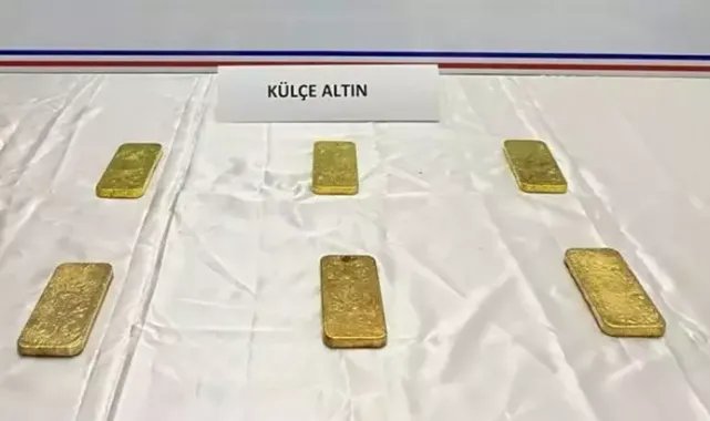 Ağrı'da 27 milyon 300 bin liralık 14 kilo külçe altın ele geçirildi