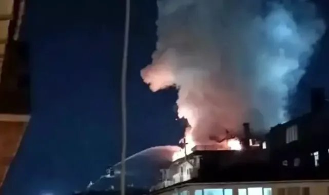 Ailesiyle tartışıp oturdukları apartmanın teras katını ateşe verdi