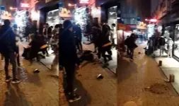 Beşiktaş'ta iki grup arasında tekme tokatlı kavga çıktı
