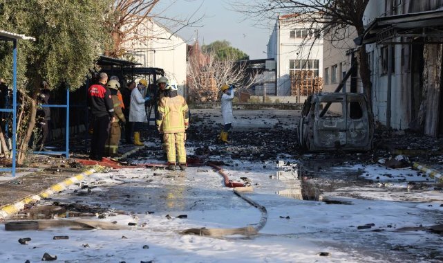 Bir işçinin öldüğü 3 işçinin de yaralandığı yangın elektrikli sobadan çıkmış