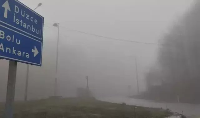 Bolu Dağı'nda sis etkili oldu
