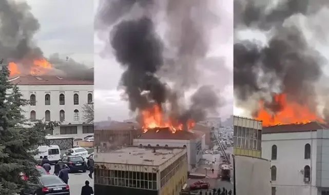 Boya atölyesinde çıkan yangın, yandaki iş yerine de sıçradı