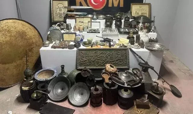 Bursa'da tarihi eser kaçakçılığı operasyonu; 620 obje ele geçirildi, 1 gözaltı