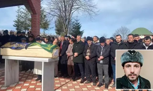 Fabrika inşaatındaki göçükte ölen işçi, toprağa verildi
