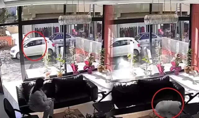 İş yerine silahlı saldırıda 14 yaşındaki çocuk koltuğun arkasına saklanıp, kurtuldu