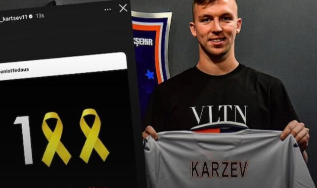 Jehezkel'in ardından Başakşehir'in İsrailli futbolcusu Karzev'den de İsrail paylaşımı geldi