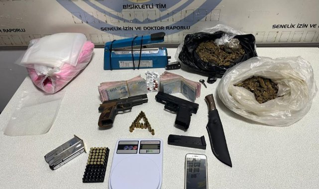 Kadına şiddet ihbarından uyuşturucu ticareti çıktı