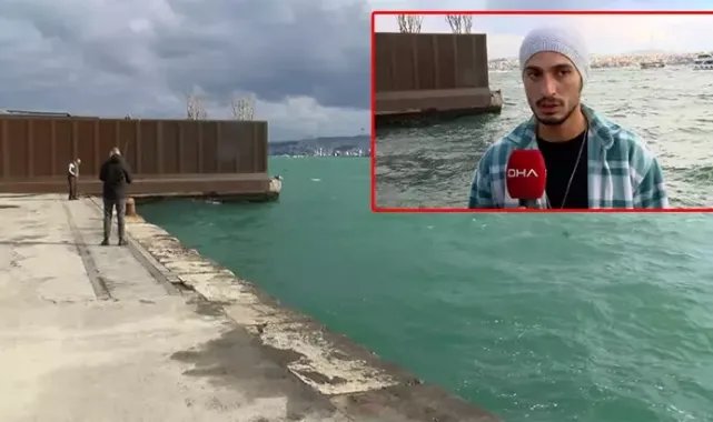 Karaköy'de denize düşen yolcuyu kurtaran seyyar satıcı konuştu