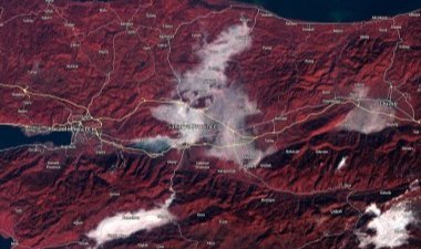 Katliam gibi kazada sisin uydu sistemine fotoğrafı işte böyle yansımış
