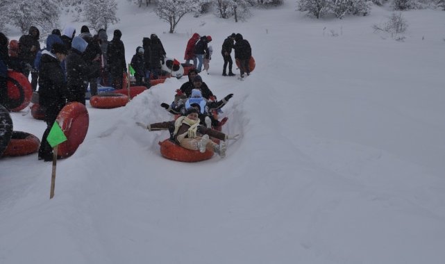 Köylülerin pisti kayak merkezi haline geldi