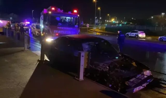 Pendik sahil yolunda kaza