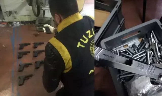 Pendik'te ruhsatsız tabanca üretimi yapılan 2 iş yerine baskın