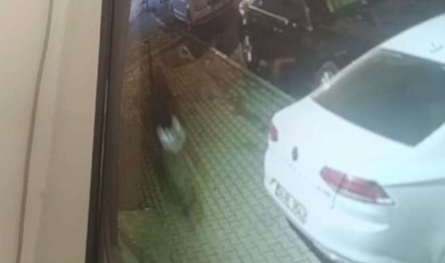 Polis memurunun aracına zarar verip not bıraktı