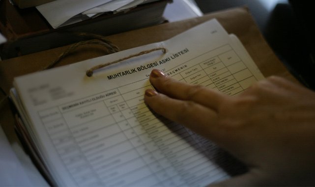 Seçmen listeleri muhtarlıklara asıldı