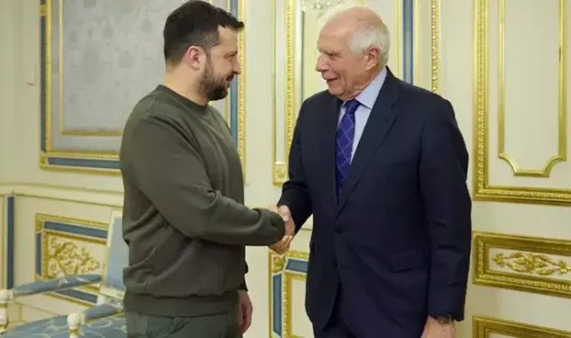 Borrell, Zelenski ile Kiev’de bir araya geldi
