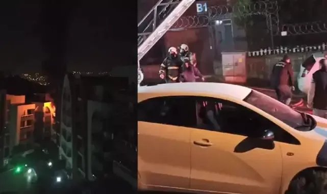 Daire yangınında 1'i bebek, 9 kişi dumandan etkilendi