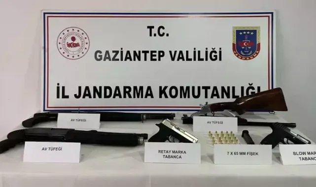 Gaziantep'te silah kaçakçılığı operasyonunda 8 gözaltı