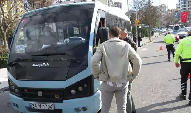 Kadıköy'de polis yolcu gibi bindi; minibüsçülere ceza yağdı