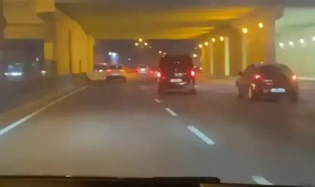 Kartal D-100 Karayolunda makas atarak ilerledi