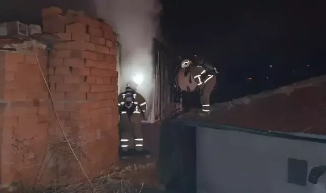 Kırıkkale'de müstakil ev yandı