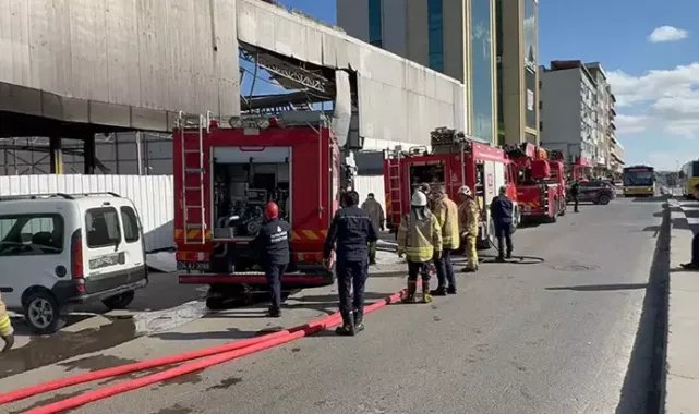 Pendik'te boş dükkanda çıkan yangın söndürüldü