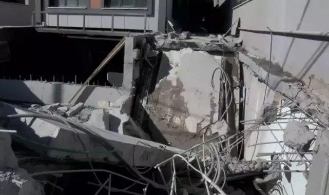 Sarıyer'de tadilat yaptığı iş yerinin tavanı üzerine çöktü