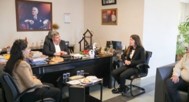 Başkan adayı Denizli'den Başkan Oran'a ziyaret