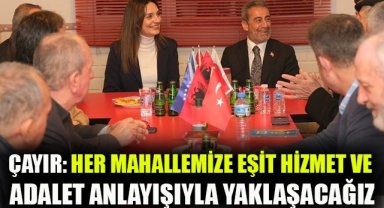 Bornova Belediye Başkan Adayı Cevdet Çayır: Her mahallemize eşit hizmet ve adalet anlayışıyla yaklaşacağız